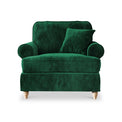 Alfie Armchair in Bottle Green by Roseland Furniture