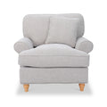 Alfie Woven Light Grey Armchair from Roseland Furniture