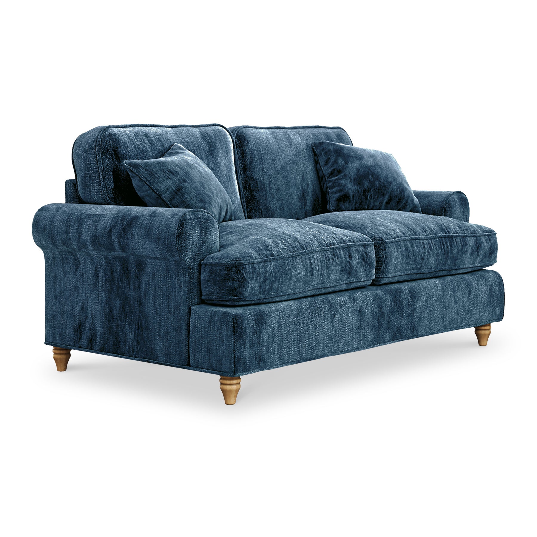 Alfie Navy Blue 2 Seater Sofa from Roseland Furniture