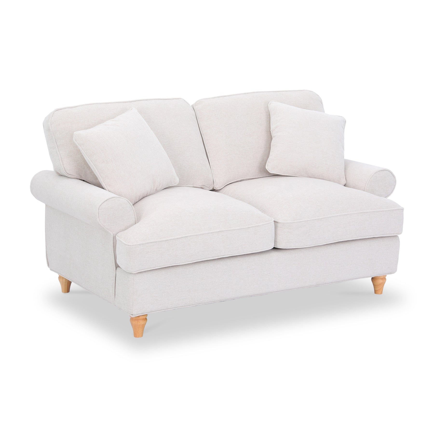 Alfie Woven Cream 2 Seater Sofa from Roseland Furniture