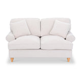 Alfie Woven 2 Seat Sofa Cream Front1 from Roseland Furniture