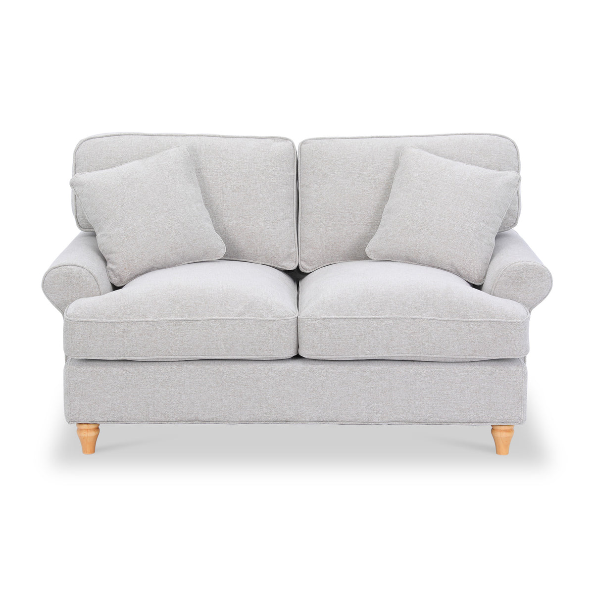 Alfie Woven 2 Seat Sofa Natural Front from Roseland Furniture