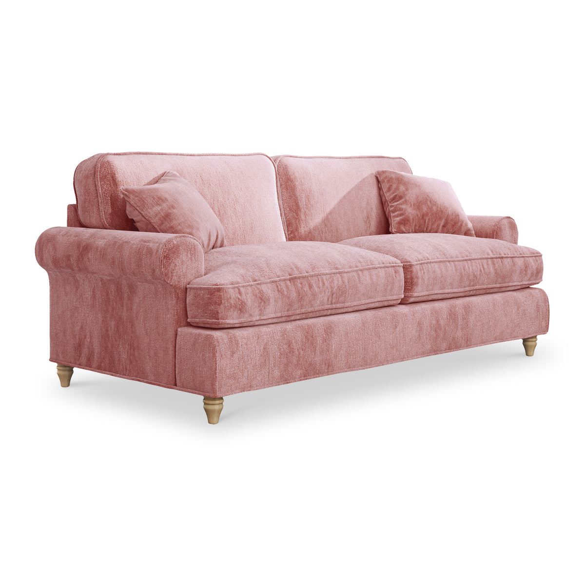 Alfie Plum Pink 3 Seater Sofa from Roseland Furniture