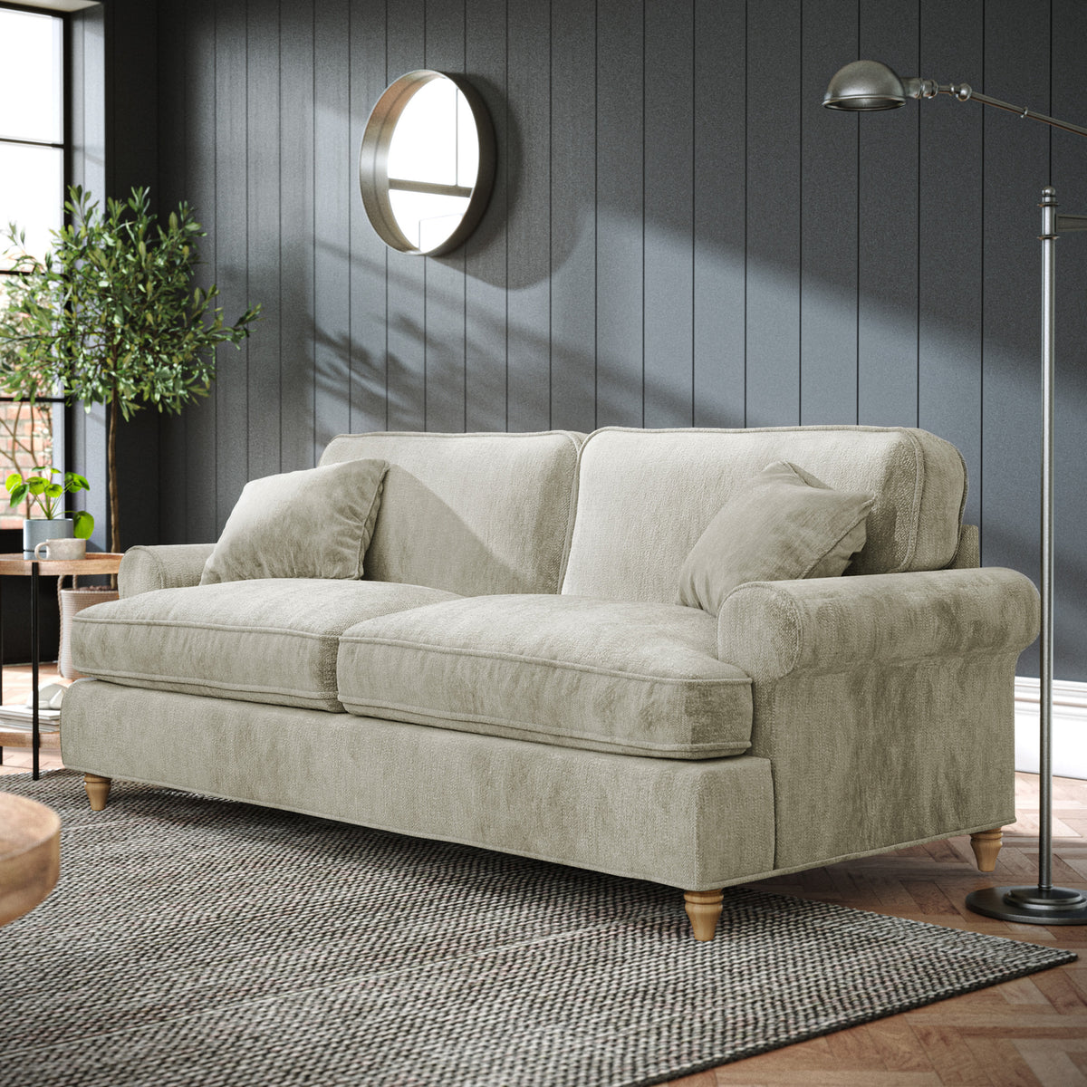Alfie Mink 3 Seater Sofa from Roseland Furniture