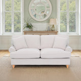 Alfie Woven 3 Seat Sofa Cream Front1 from Roseland Furniture