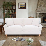 Alfie Woven Cream 4 Seater Sofa for living room from Roseland Furniture