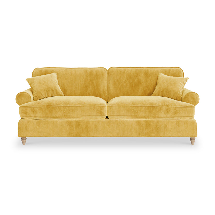 Alfie 4 Seater Sofa 8 Chenille Colours Made in the UK Roseland