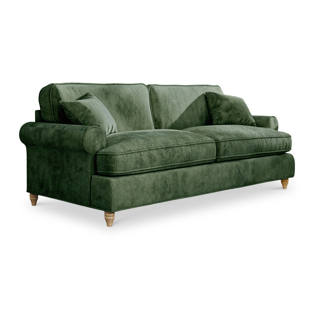 Alfie Blush Moss Green 4 Seater Sofa from Roseland Furniture