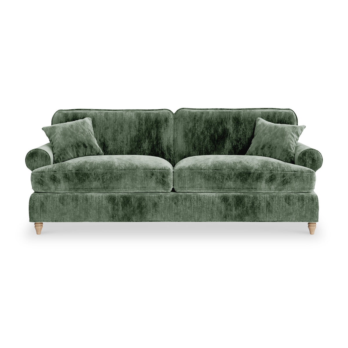 Alfie Blush Moss Green 4 Seater Sofa from Roseland Furniture