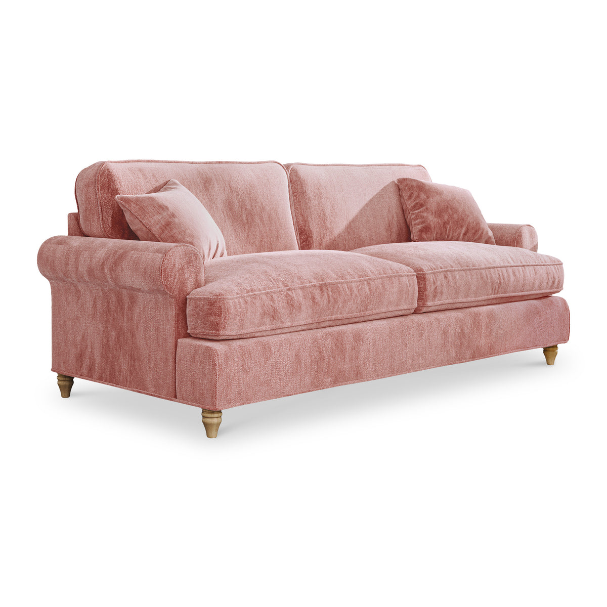 Alfie Blush Pink 4 Seater Sofa from Roseland Furniture