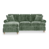 Alfie Chaise Sofa in Moss Green by Roseland Furniture