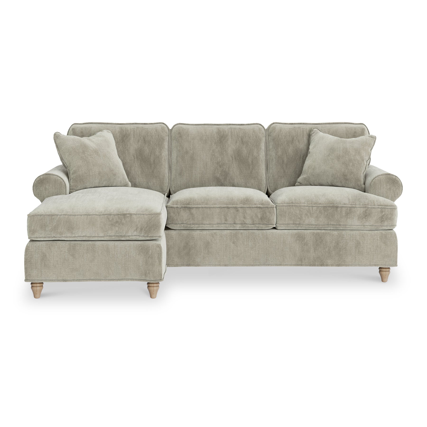 Alfie Chaise Sofa in Mink by Roseland Furniture