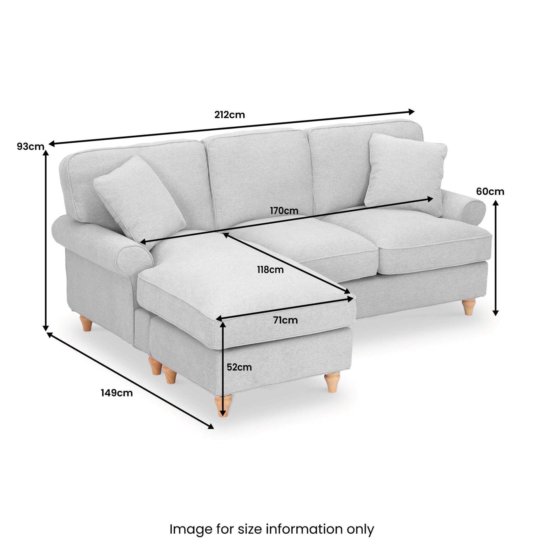 Alfie Woven dimensions