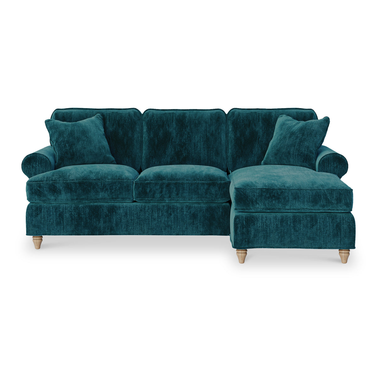 Alfie Chaise Sofa in Emerald by Roseland Furniture