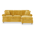 Alfie Chaise Sofa in Gold by Roseland Furniture