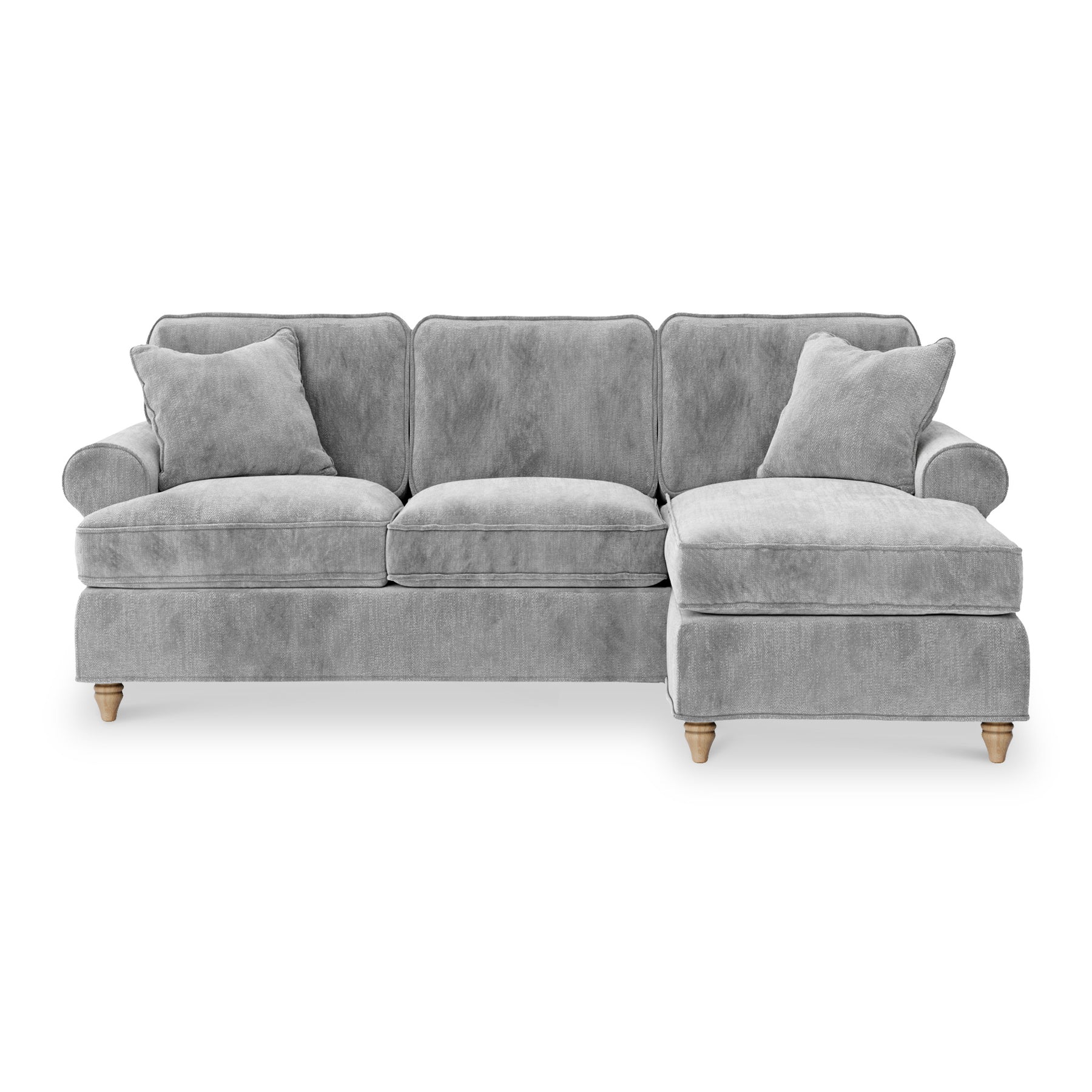 Alfie Chaise Sofa in Ice by Roseland Furniture