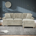Alfie Chaise Sofa in Mink by Roseland Furniture