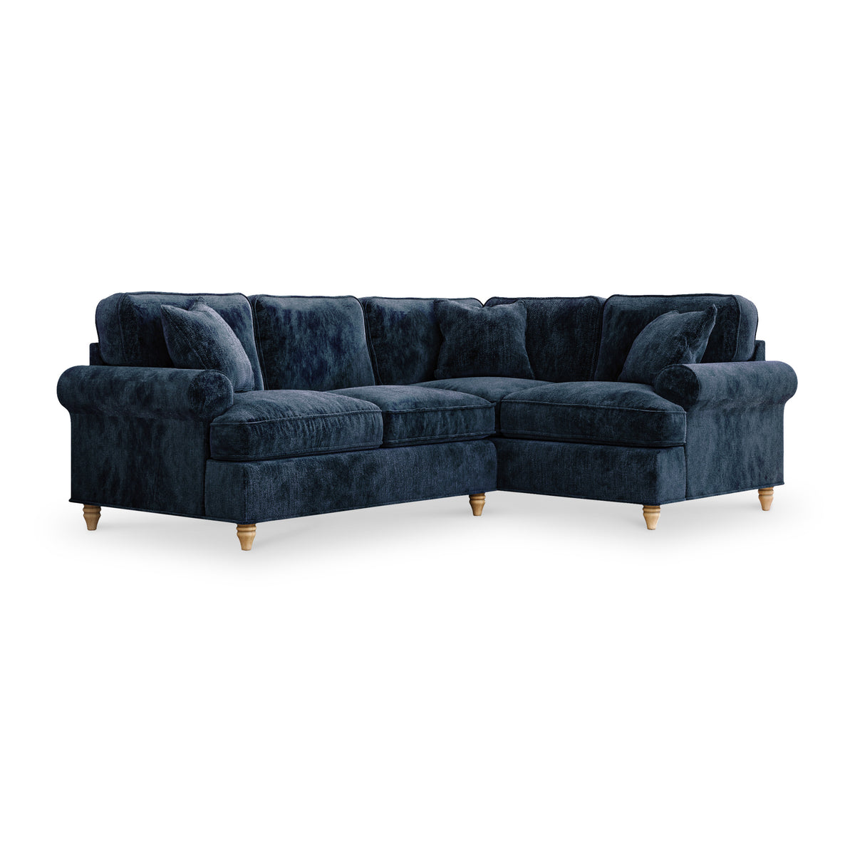 Alfie Navy Corner Sofa from Roseland Furniture