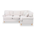 Alfie Woven Cream Right Hand Corner Sofa from Roseland Furniture