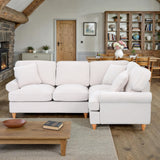 Alfie Woven Cream Right Hand Corner Sofa for living room from Roseland Furniture