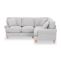 Alfie Woven Light Grey Right Hand Corner Sofa from Roseland Furniture