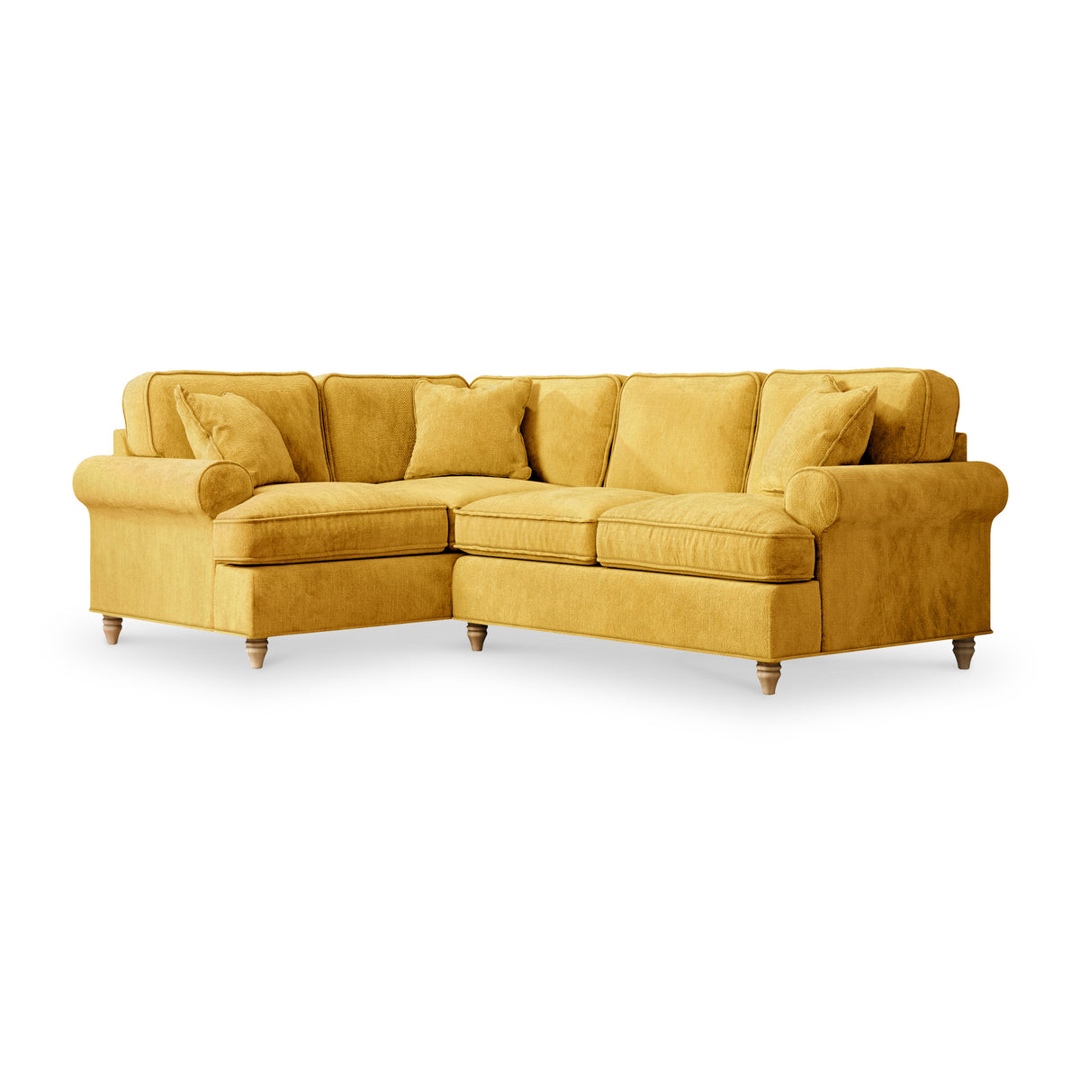 Alfie Gold Corner Sofa from Roseland Furniture