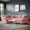 Alfie Blush Pink  Corner Sofa from Roseland Furniture