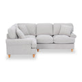 Alfie Woven Light Grey Left Hand Corner Sofa from Roseland Furniture