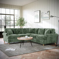 Alfie Moss Green Large Corner Sofa from Roseland Furniture