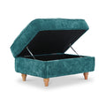 Alfie XL Footstool Emerald from Roseland Furniture