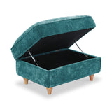 Alfie XL Footstool Emerald from Roseland Furniture