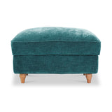 Alfie XL Footstool Emerald from Roseland Furniture