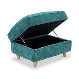 Alfie XL Footstool Emerald from Roseland Furniture