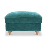 Alfie XL Footstool Emerald from Roseland Furniture