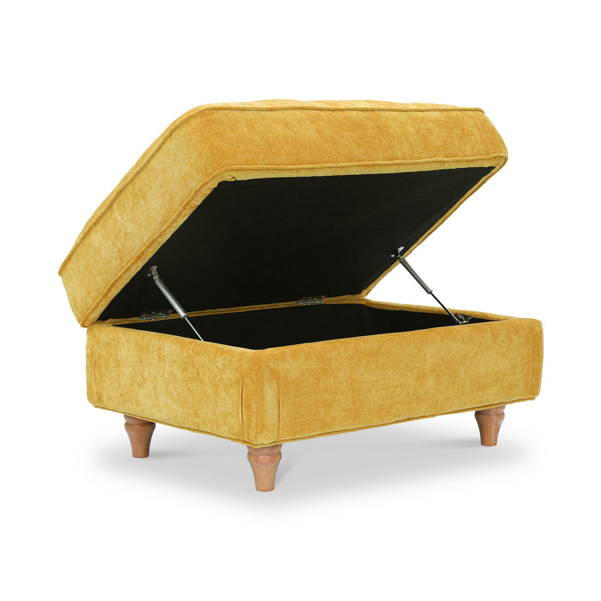 Alfie XL Footstool Gold from Roseland Furniture