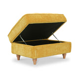 Alfie XL Footstool Gold from Roseland Furniture