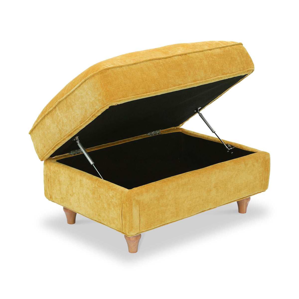 Alfie XL Footstool Gold from Roseland Furniture