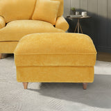 Alfie XL Footstool Gold from Roseland Furniture