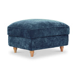 Alfie XL Footstool Navy from Roseland Furniture