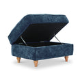 Alfie XL Footstool Navy from Roseland Furniture