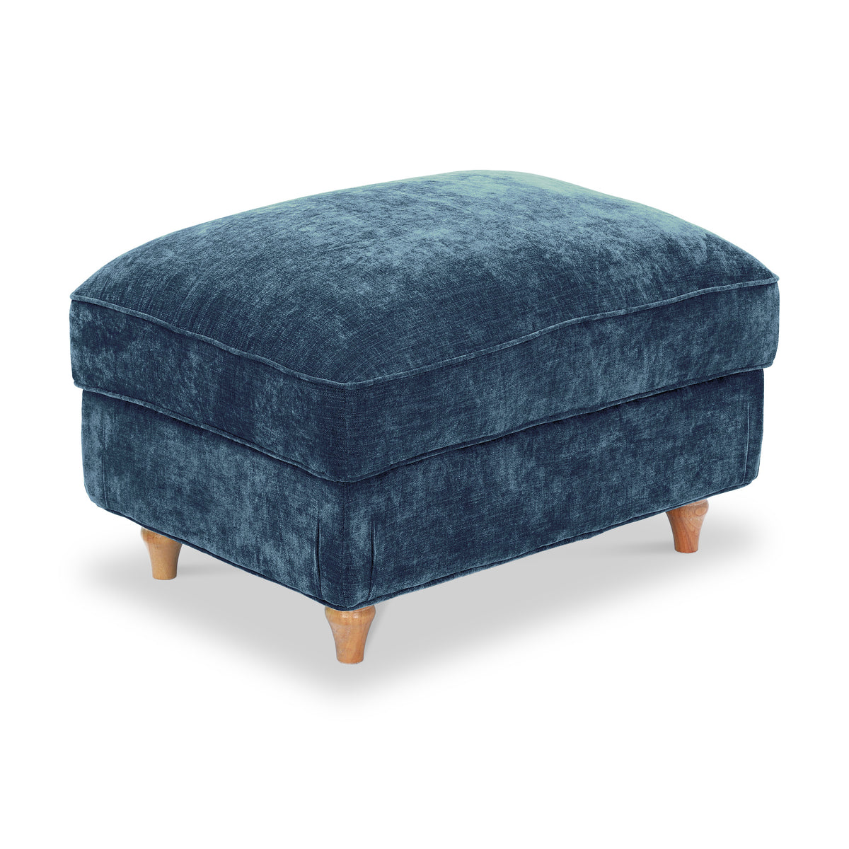 Alfie XL Footstool Navy from Roseland Furniture