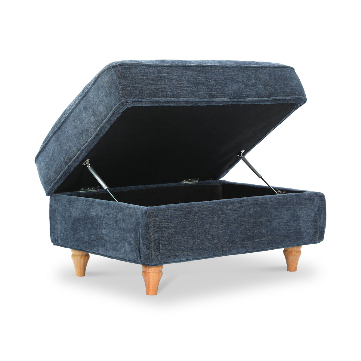Alfie XL Footstool Navy from Roseland Furniture