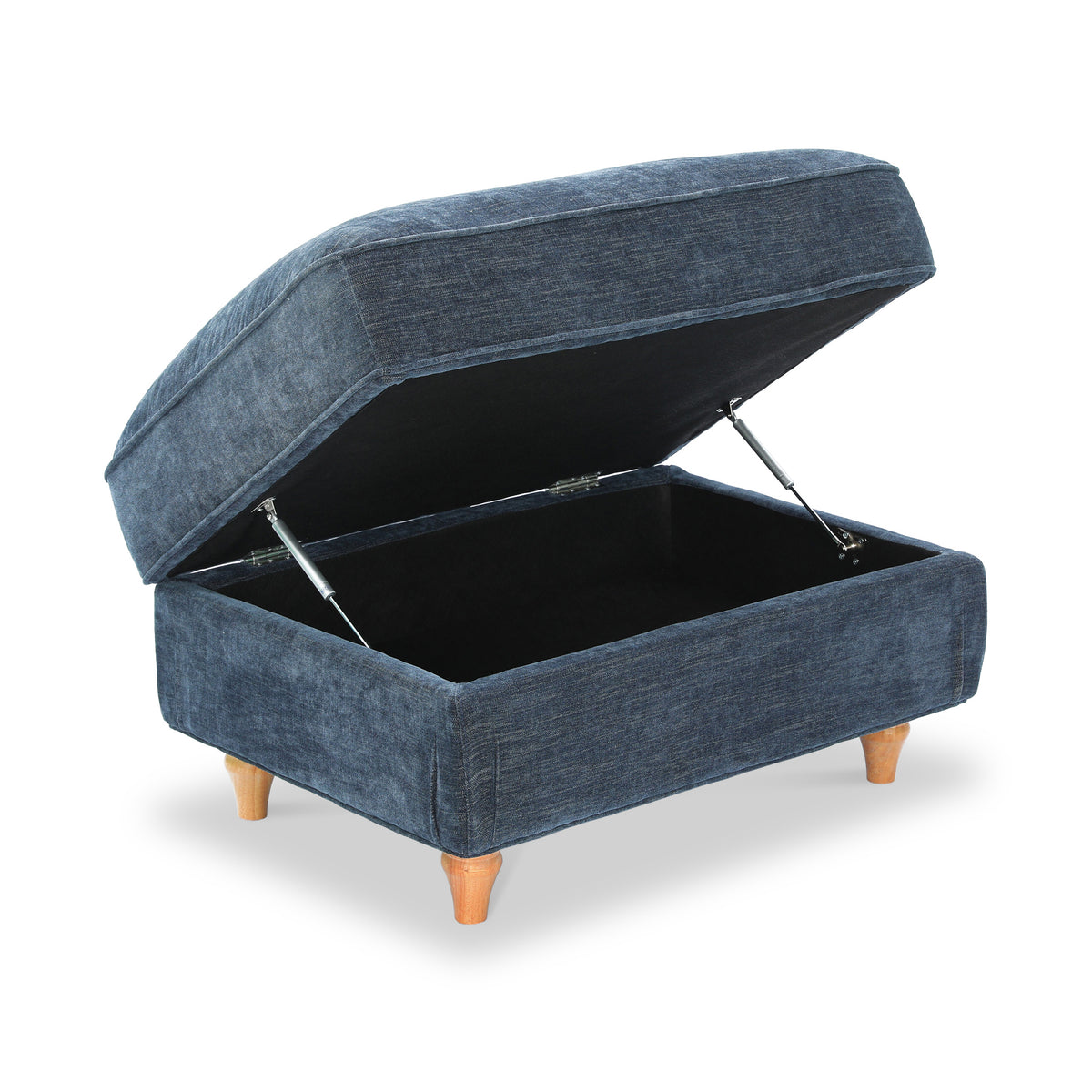 Alfie XL Footstool Navy from Roseland Furniture