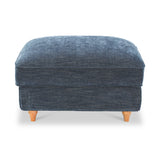 Alfie XL Footstool Navy from Roseland Furniture