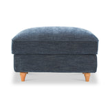 Alfie XL Footstool Navy from Roseland Furniture