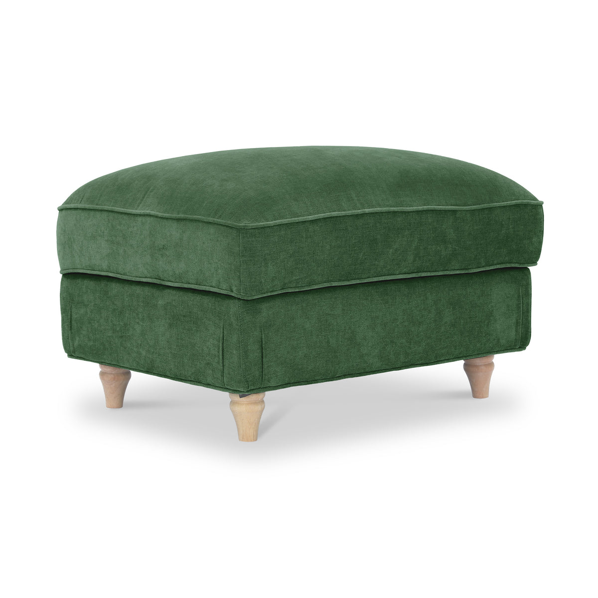 Alfie XL Footstool Moss Green from Roseland Furniture
