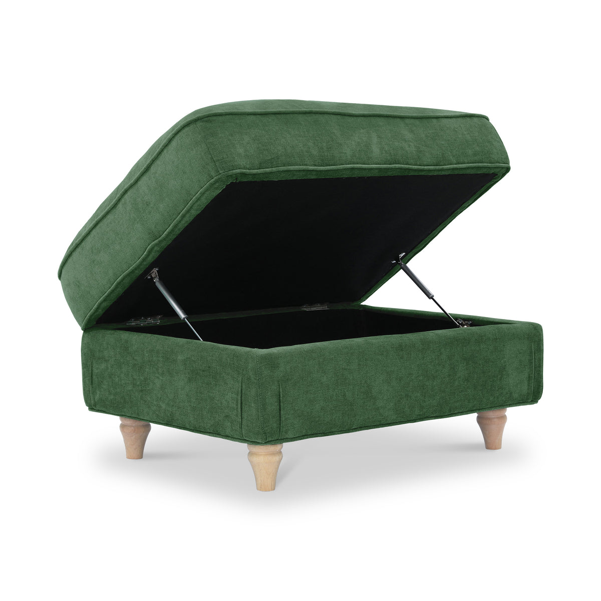 Alfie XL Footstool Moss Green from Roseland Furniture