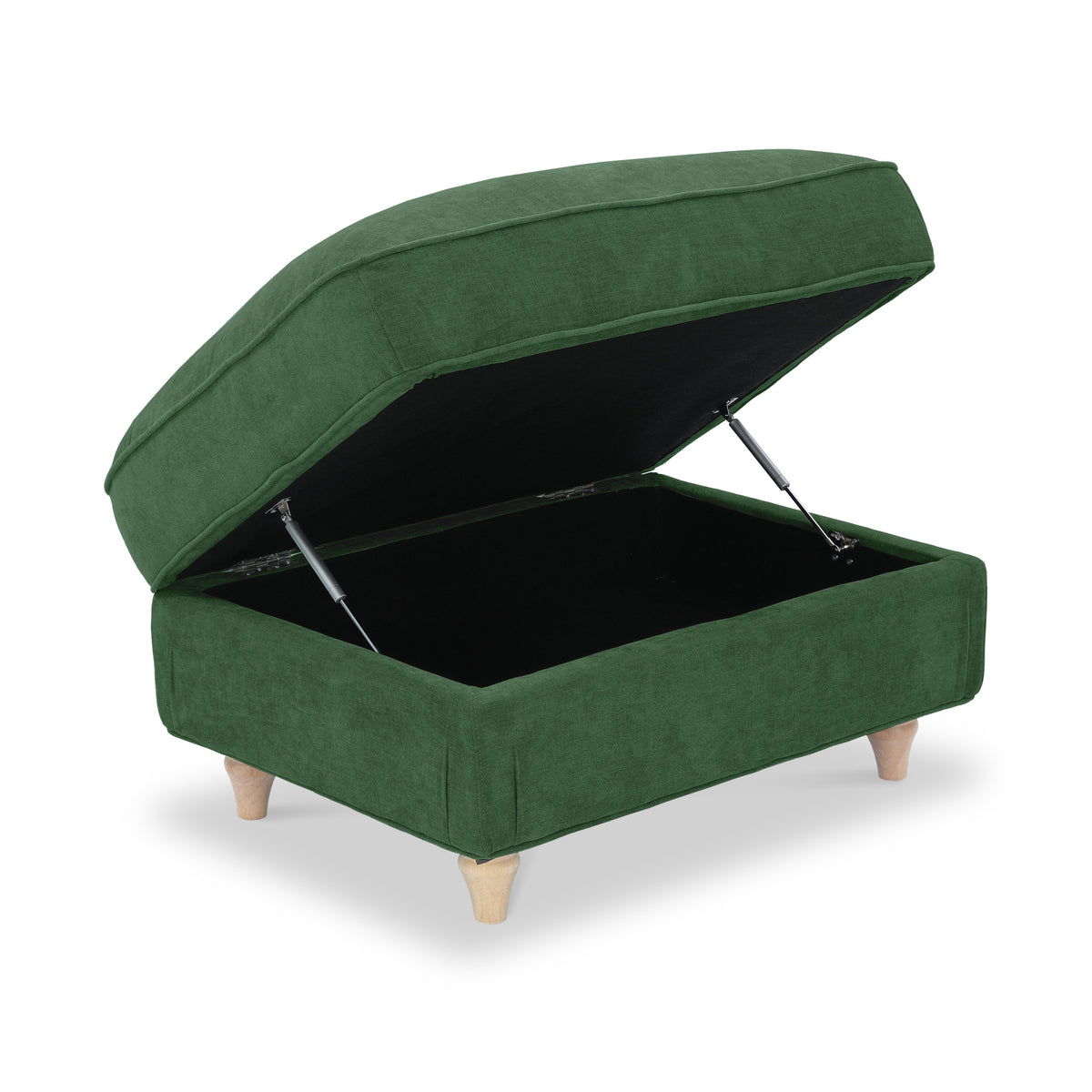 Alfie XL Footstool Moss Green from Roseland Furniture
