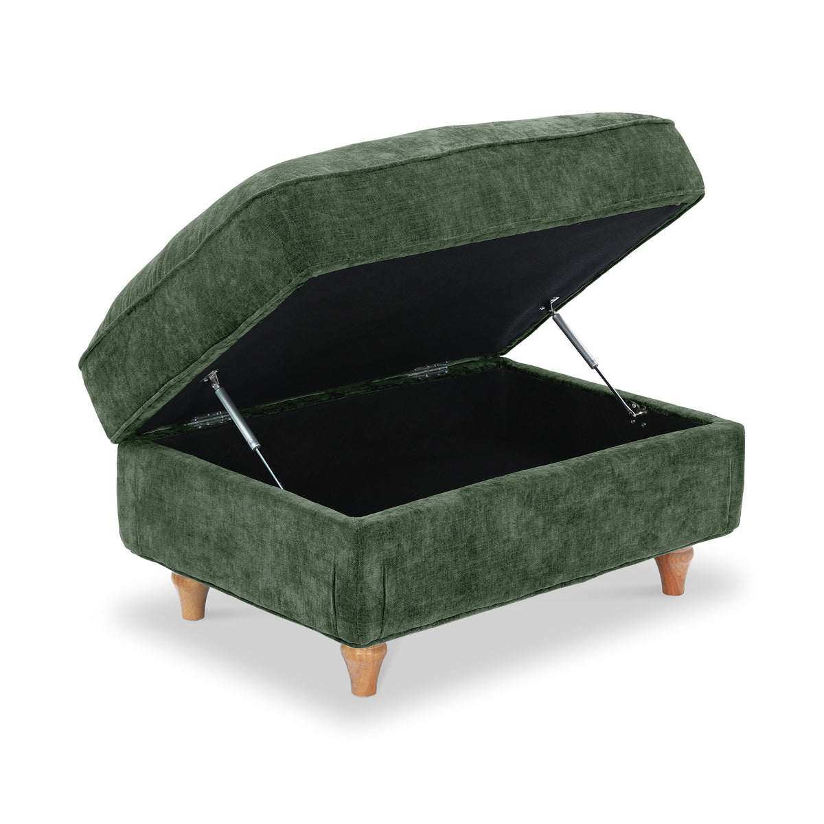 Alfie XL Footstool Moss Green from Roseland Furniture