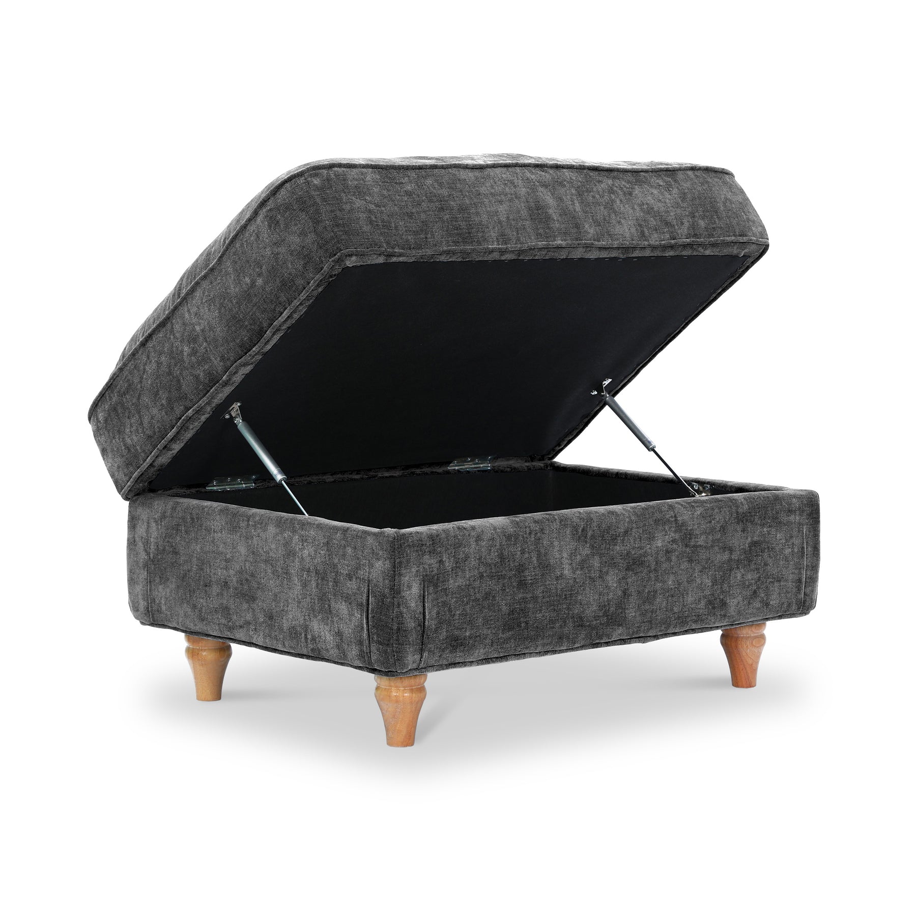 Alfie XL Footstool Charcoal from Roseland Furniture